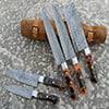 Damascus kitchen knives
