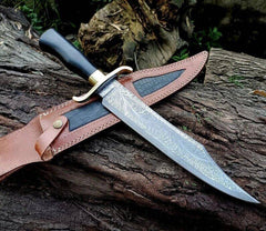 Damascus bowie knife