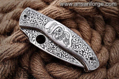 Custom made full engraved pocket knife