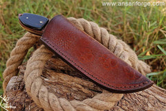 Custom Made Damascus Hunting Knife, Deer Skinning Knife , gift