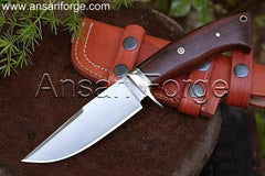 10-Inch Handmade D2 Steel Hunting Knife with Scout Horizontal Carry Sheath – Tactical Full Tang Blade for Camping, Hiking, Skinning, and Survival