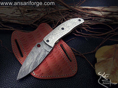 Handmade engraved pocket knife - Black Friday sale
