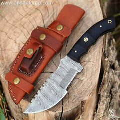 The hunted tracker knife with sheath for sale