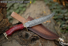 Handmade Damascus steel Bowie Knife - Fancy Knife Great Gift For Men