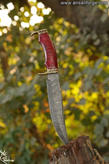 Handmade Damascus steel Bowie Knife - Fancy Knife Great Gift For Men
