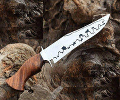 Camping Knife Custom Handmade Hunting Knife, Super Sharp Blade