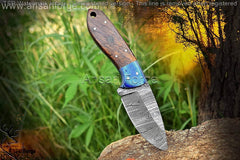 Custom Handmade Damascus steel Hunting Knife