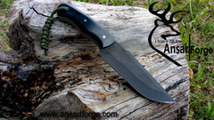 D2 tool steel high carbon hunting knife powder coated