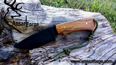 D2 tool steel hunting knife powder coated hunting knife