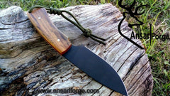 D2 tool steel hunting knife powder coated hunting knife