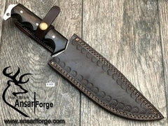 Damascus steel custom handmade Bowie knife