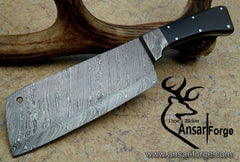 Custom handmade Damascus steel Beautiful Chopper Kitchen cleaver