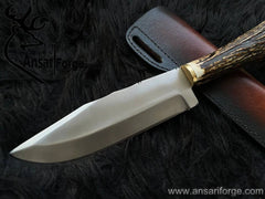 Legends of the Fall Replica Bowie Knife with Leather Sheath | Raw Antler Handle | Gift for Him | Personalized Gift | Christmas Gift