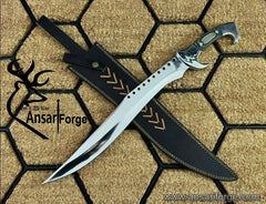 Mirror Polished Machete Knife STAINLESS STEEL Survival Hunter Camping Knife