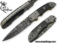 Damascus steel folding knife Pocket knife EDC