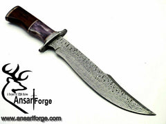 Damascus steel handmade hunting knife 14 inches long