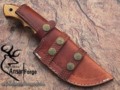 high carbon steel handmade tracker knife camping knife