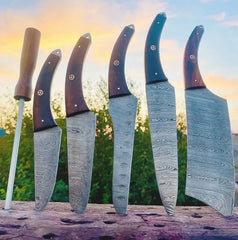 Damascus Steel Chef Knives Set