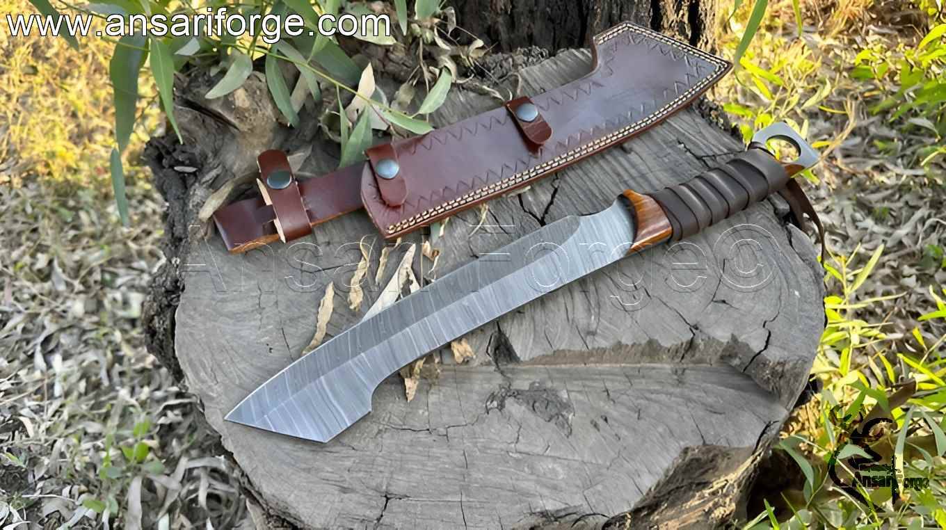 20-inch overall length machete knife - perfect size for bushcraft.