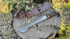 20-inch overall length machete knife - perfect size for bushcraft.