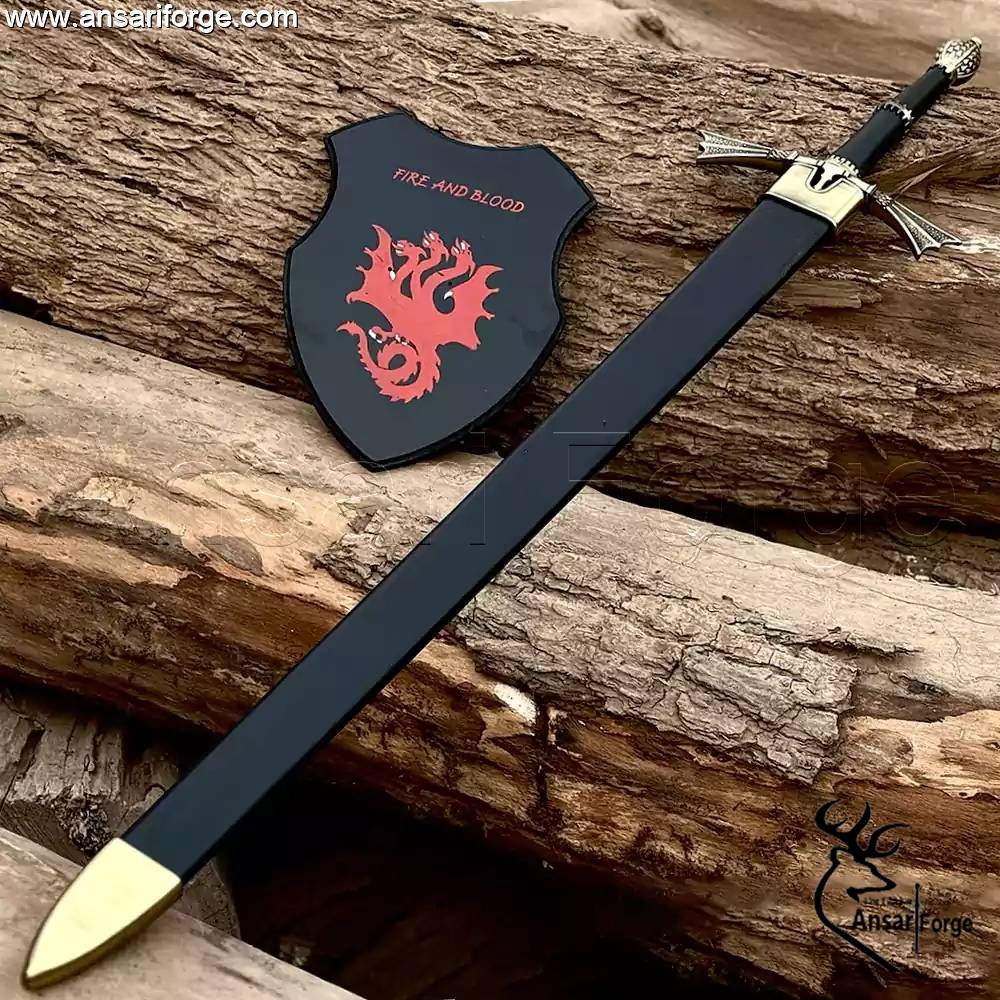 Dark sister replica sword in wood scabbard.
