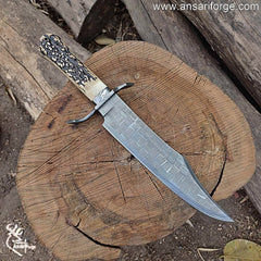 Antler Handle Bowie Knife.