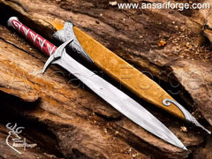 Hand forged carbon steel blade of Sting Sword Replica.