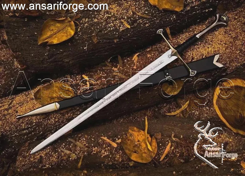 Anduril sword narsil replica with scabbard – Lord of the Rings sword.