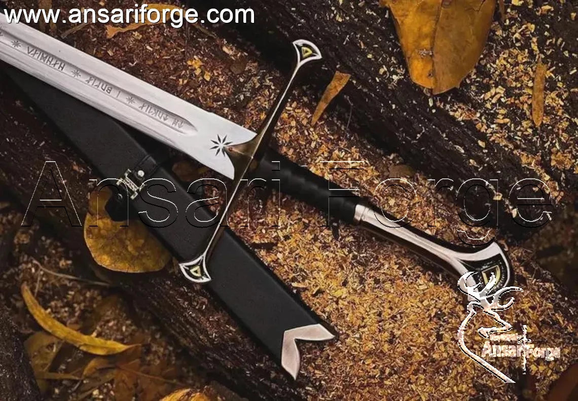 Aragorn sword handmade replica – medieval Narsil sword by Ansari Forge.
