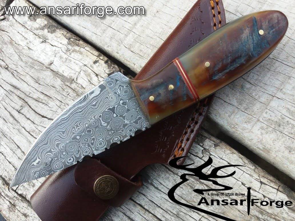 Handmade Damascus Skinner knife