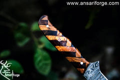 Custom Handmade Damascus Steel Fillet Knife With Beautiful Handles Rosewood & Olive With Sheath