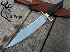 Handmade D2 steel Bowie knife wood handle