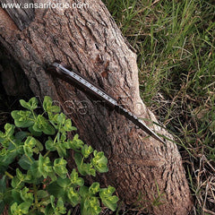 Custom Damascus Pocket Knife with Hand-forged Blade and Leather Sheath