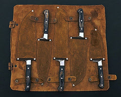 Damascus steel custom handmade chef knife set