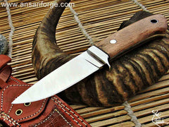 Custom handmade forged D2 steel hunting knife