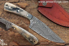 Custom handmade Damascus Skinner Hunting knife