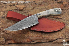 Custom handmade Damascus Skinner Hunting knife