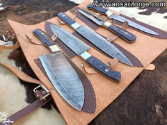 Damascus steel best chef knife set