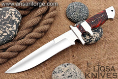 Custom made 440c steel sub hilt loveless hunting knife