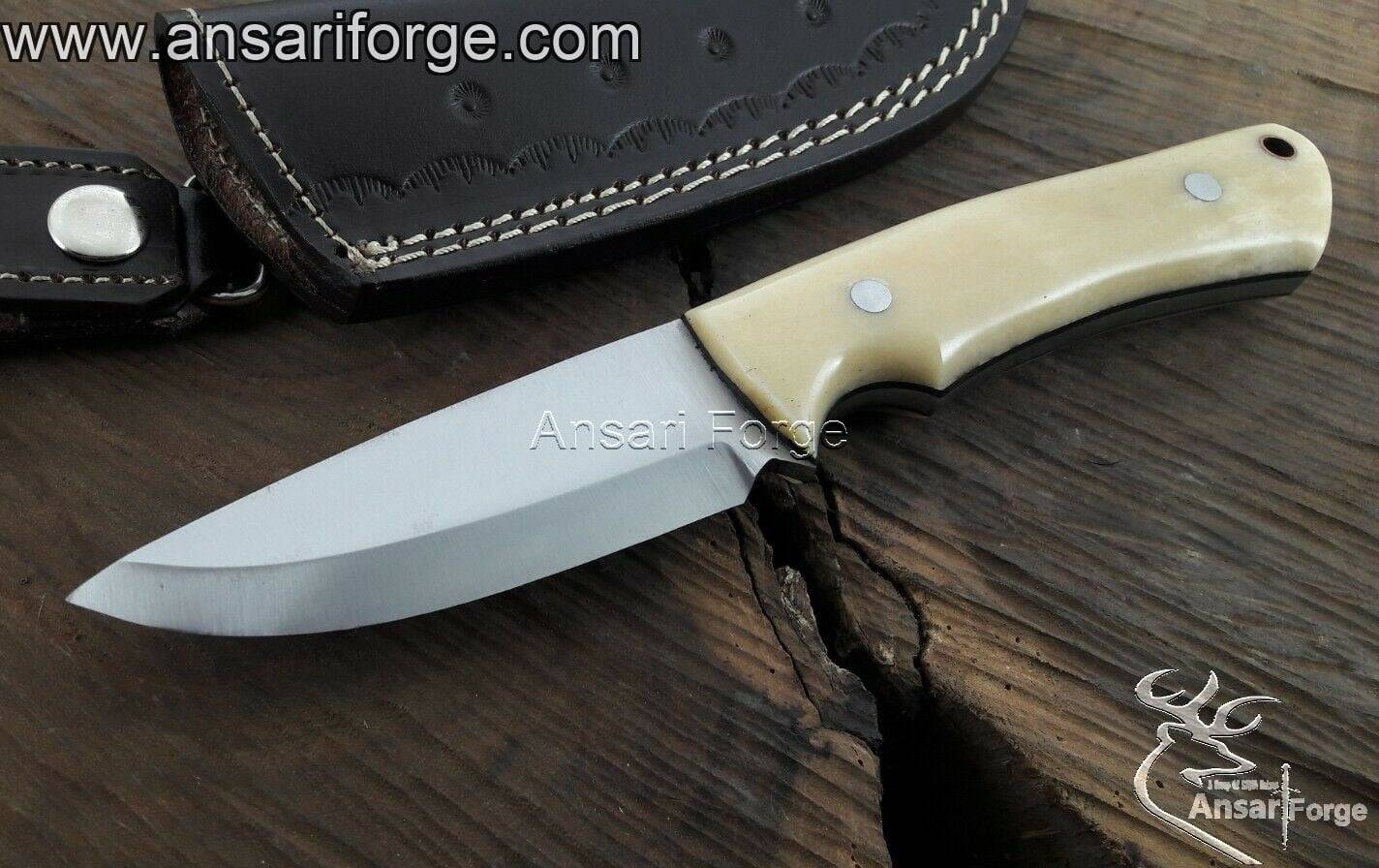 Custom made forged 420J2 steel bushcraft knife