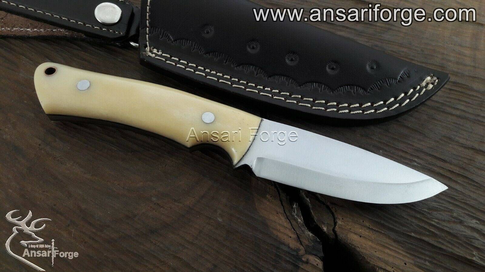 Custom made forged 420J2 steel bushcraft knife