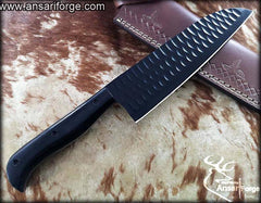 Custom made 52100 bearing steel chef knife