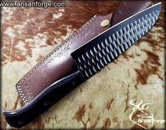 Custom made 52100 bearing steel chef knife