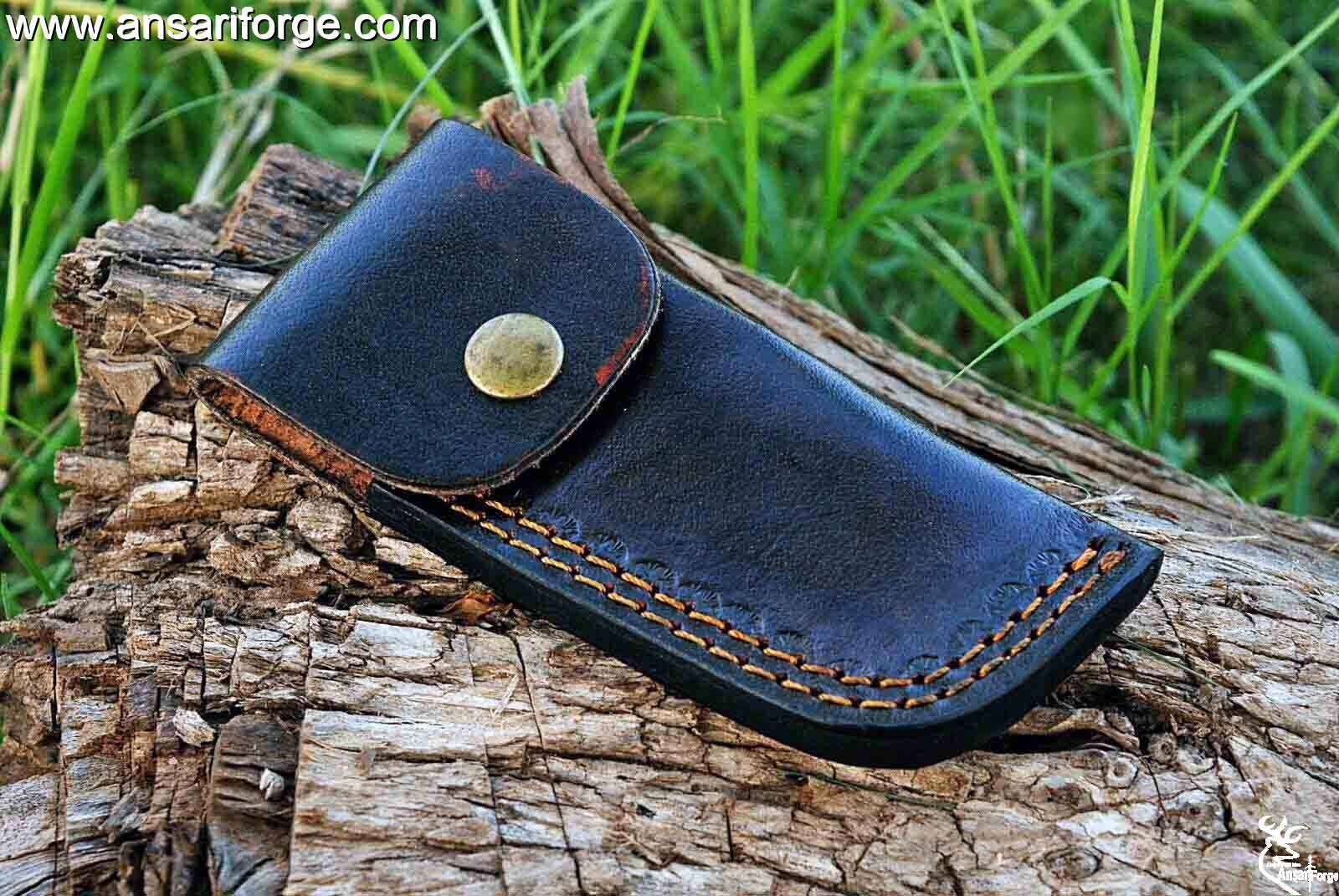 EDC Classic Damascus Folding Camping Pocket Knives with Liner Lock, Custom resin handle ,Gifts/Collections | Ansari Forge