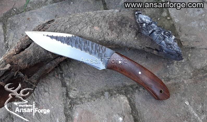 Custom handmade 1095 steel hunting knife
