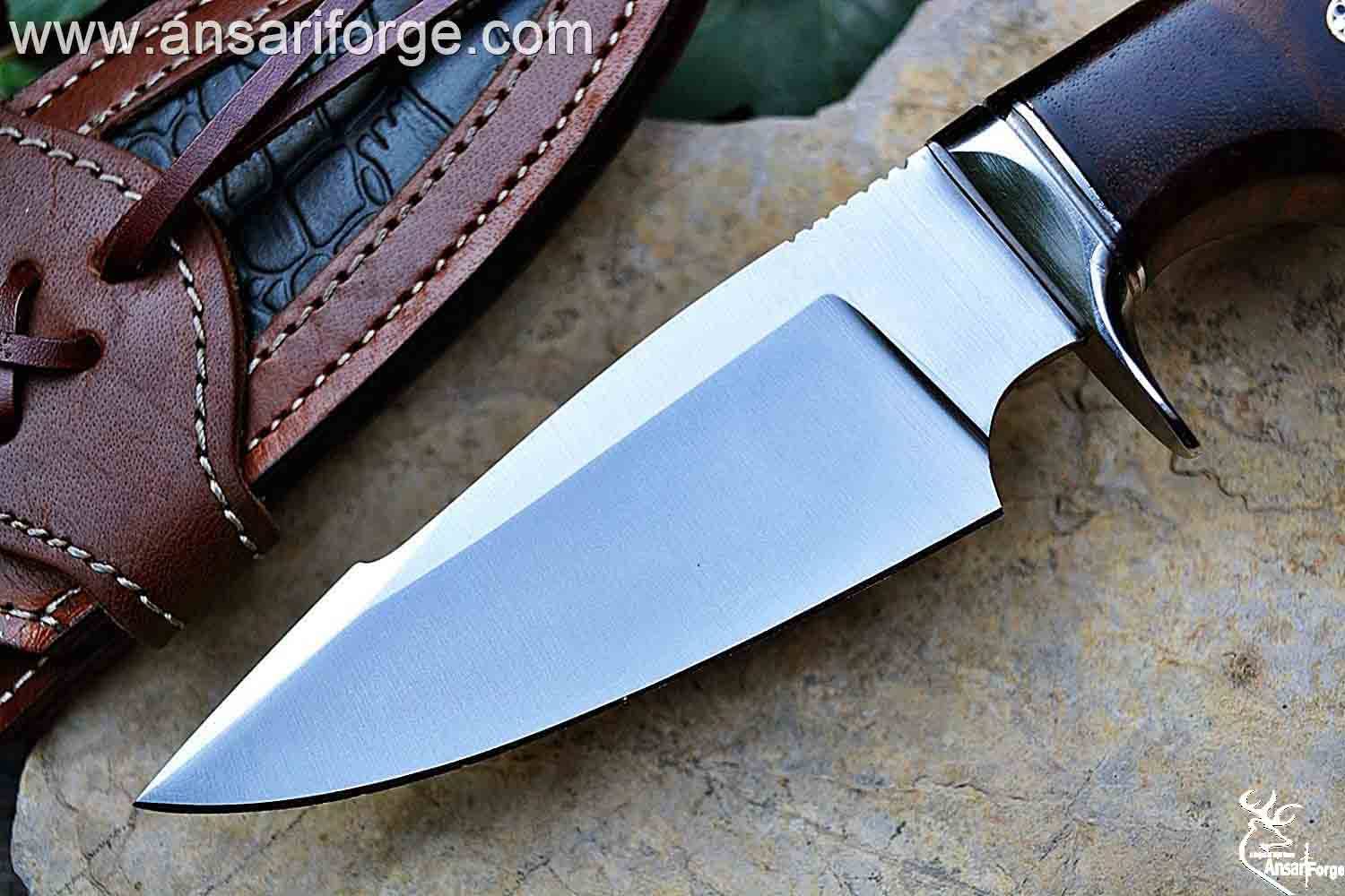 Custom handmade forged D2 tool steel hunting knife