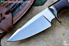 Custom handmade forged D2 tool steel hunting knife