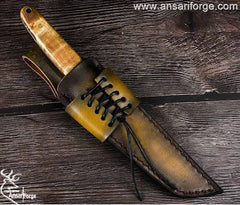 Custom handmade tool steel tanto hunter knife