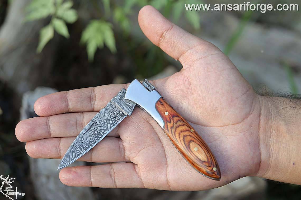 Damascus Pocket Knife \ Black Friday Sale