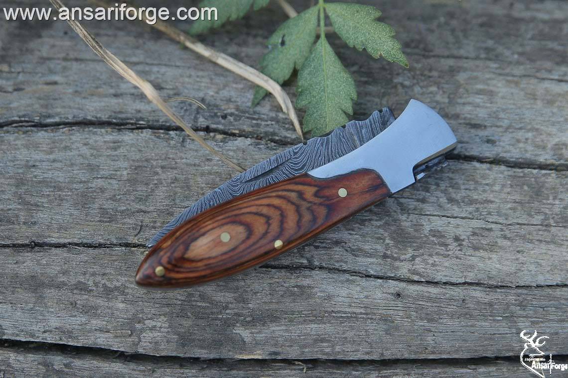 Damascus Pocket Knife \ Black Friday Sale